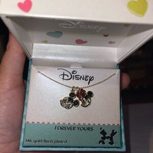 Disney Gold Necklace with Mickey Mouse Charms (the original)